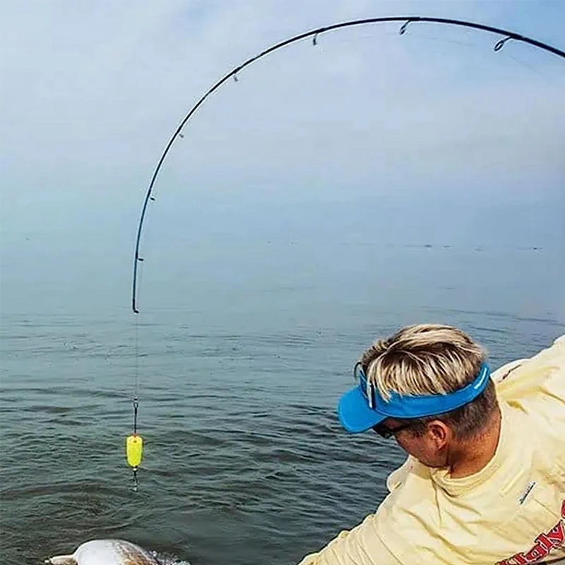 Bouchons à éclater pour la pêche en eau salée et douce, flotteurs jaunes, facile à installer, pour sébaste, truite mouchetée, mouton, flet