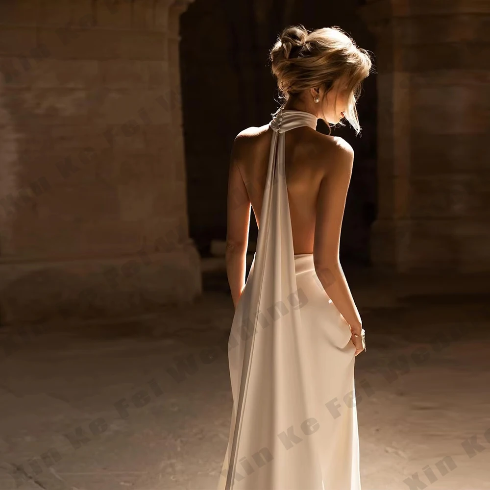 

2025 простые женские свадебные платья с открытыми плечами, без рукавов, свадебные платья принцессы, платье для приветственного гостя, вечернее платье по индивидуальному заказу