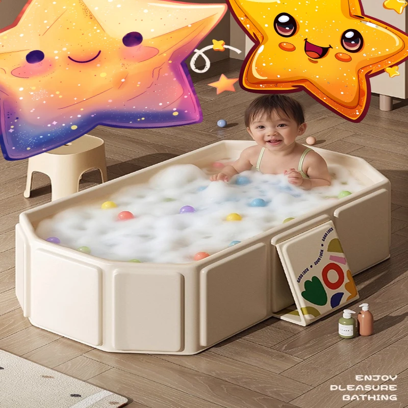 Baby Swimming Bucket Household Bath Tub Adult Pool Children Can Sit Foldable