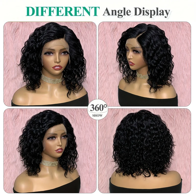 موجة عميقة الدانتيل الجبهة الباروكات شعر الإنسان قبل قطعها 13x4 HD الدانتيل الشفاف شعر مستعار أمامي 180% الكثافة غلويليس الباروكات الأمامية