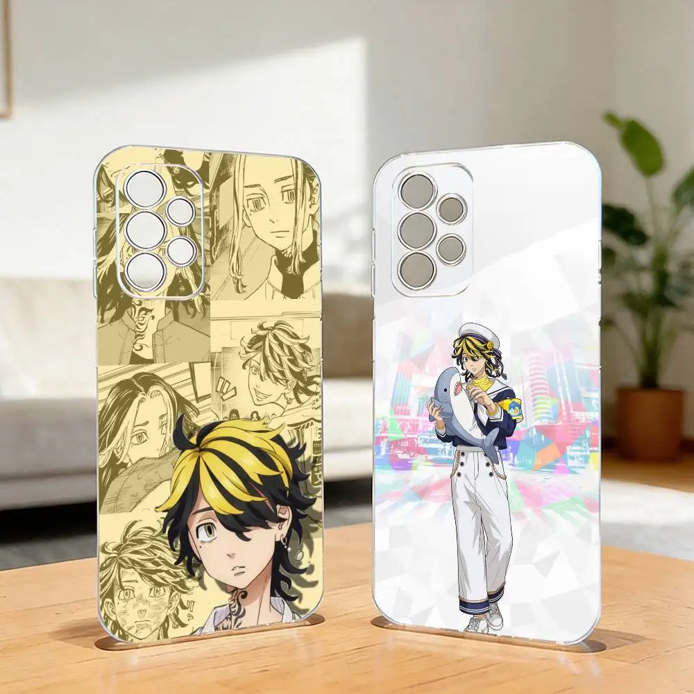 T-Tokyo R-Revengers Kazutora Hanemiya Phone Case For Samsung S25,S24,S21,S22,S23,S30,Ultra,S20,Plus,Fe,Lite,10,Transparent Cover