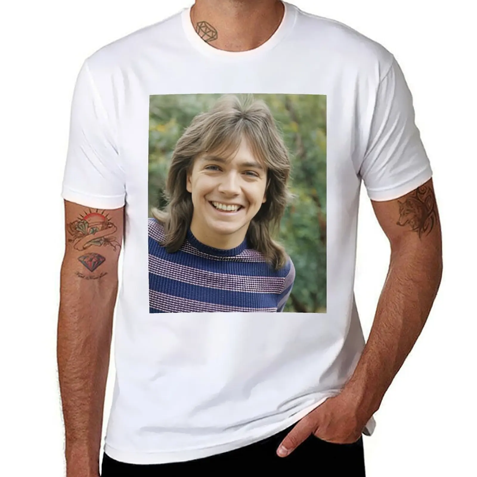 

david cassidy cute smile T-Shirt mens graphic t shirts t shirt man plain man tshirt T-Shirt
