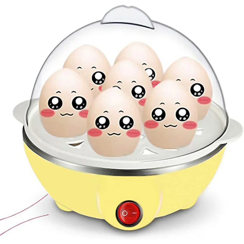 7 Eggs Electric Egg Cooker Steamer Omelette Kitchen Utensil Breakfast - Multi Function Rapid, Auto-Off, Generic Cooking Tools