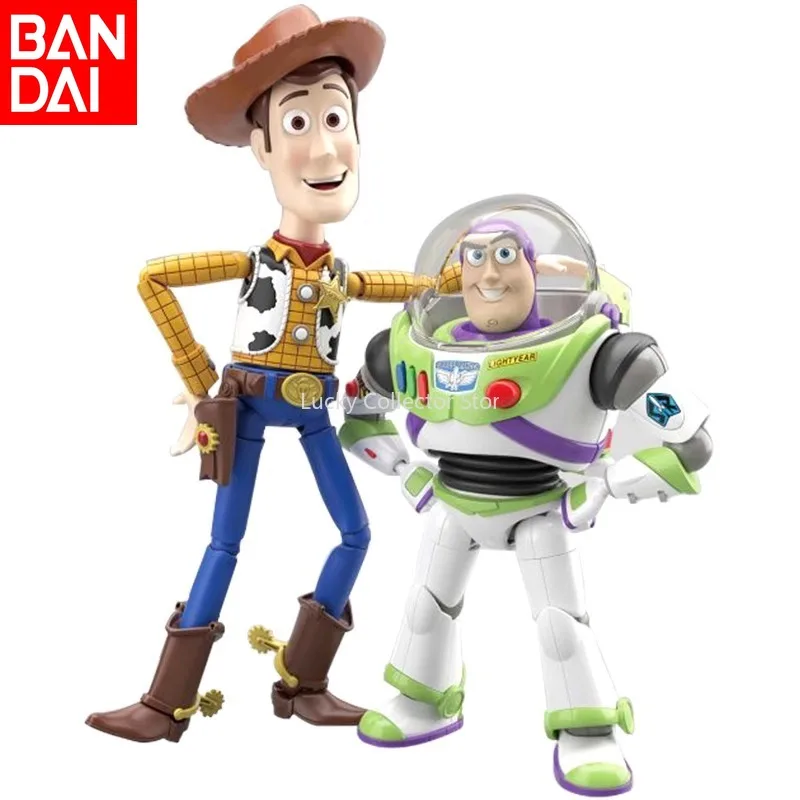 

Bandai 100% Original Assembled Model Figure Toy Story 4Cinema-riseStandard Buzz Lightyear Woody Figure Model Collectible Gift