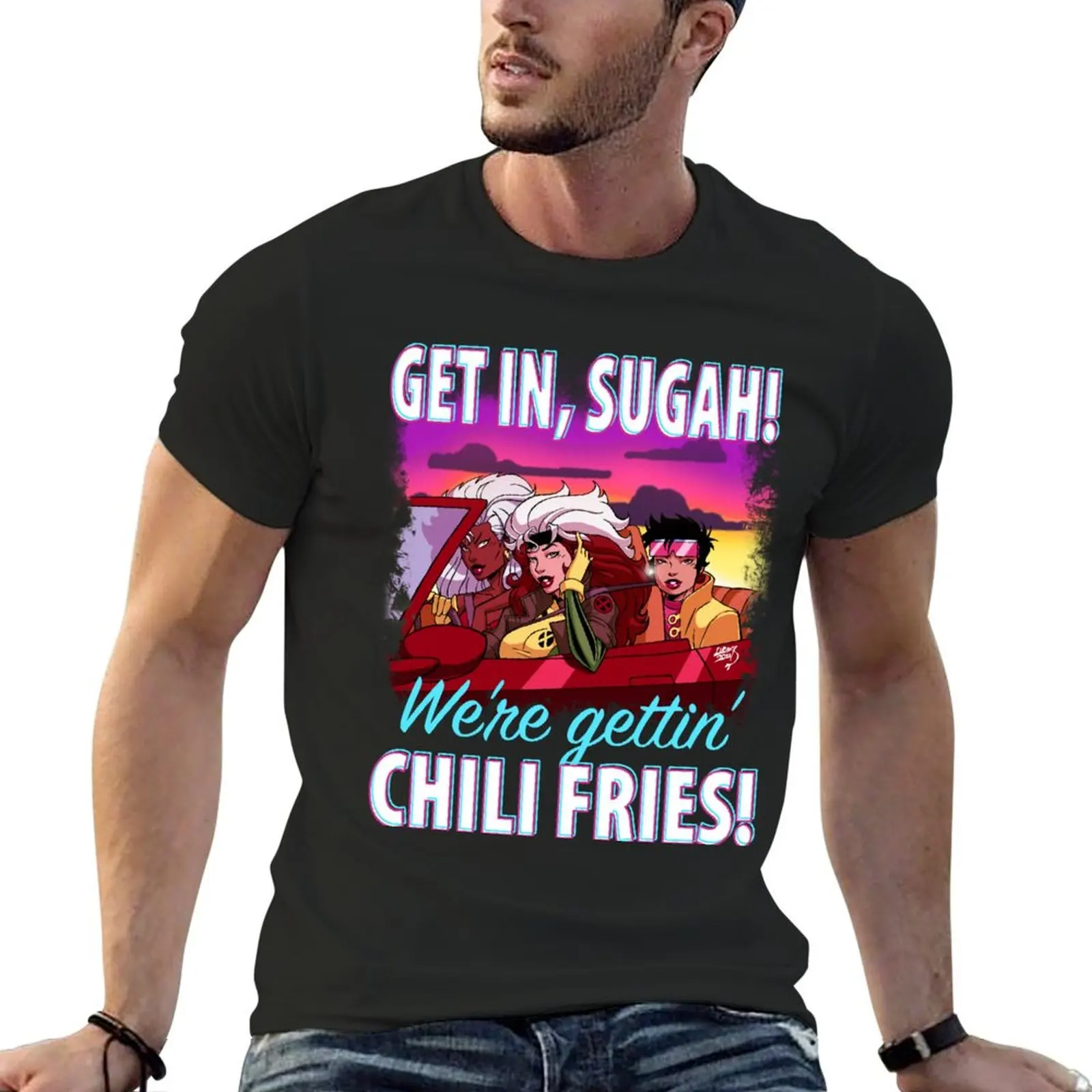 

Get In Sugah T-Shirt anime stuff vintage graphic tee men clothings