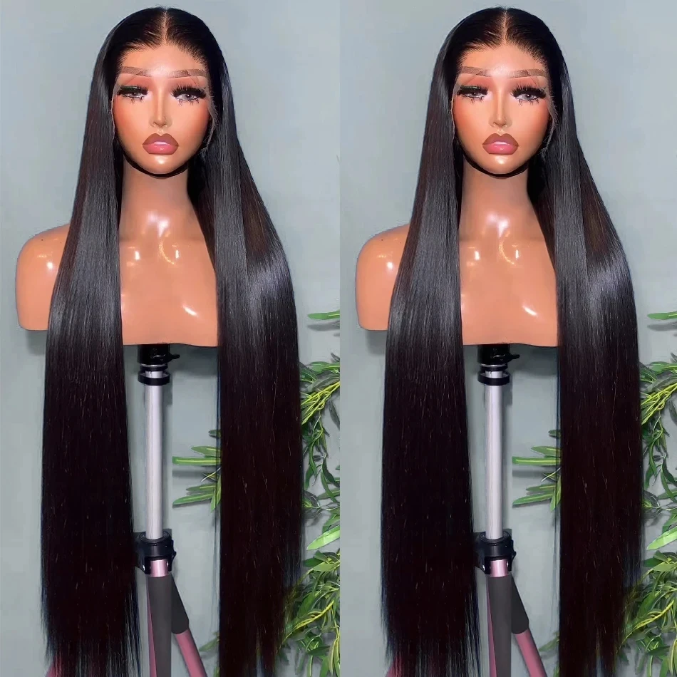 30 Inch Straight Lace Front Wig 13x4 13x6 HD Transparent Lace Human Hair For Women Brazilian 5x5 Glueless Wig With Baby Hair