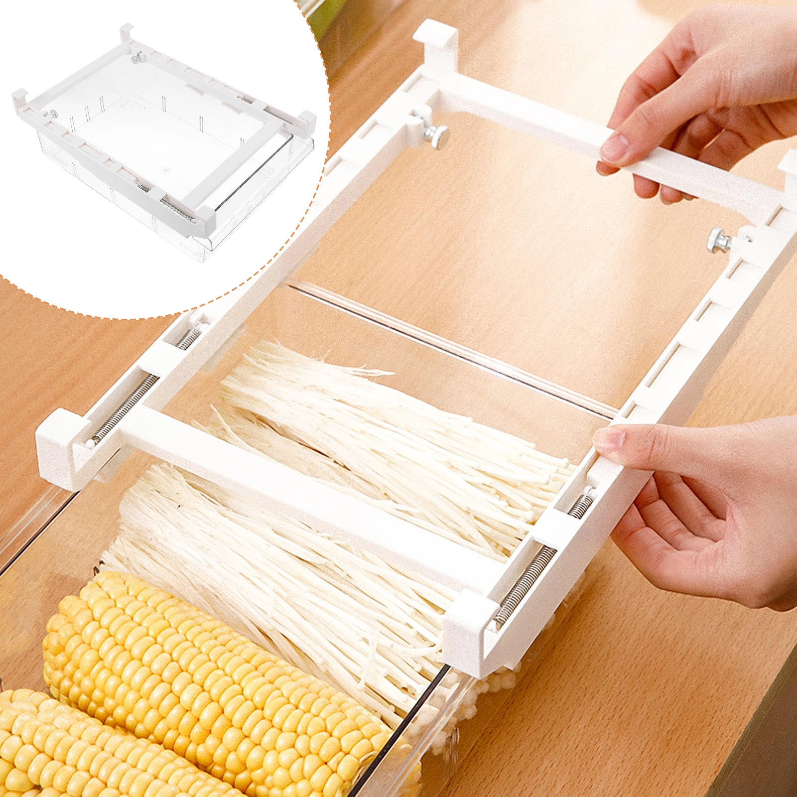 

Pull Out Storage Box Large Capacity Eco Friendly Fridge Vegetable Plastic Case Food Household ganized Easy Access