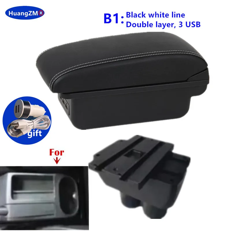 Voor VW Touran Caddy Armsteun Doos Voor Volkswagen VW Touran Caddy Centrale opbergdoos Interieur Gewijd Retrofit Auto Accessoires - afbeelding 1