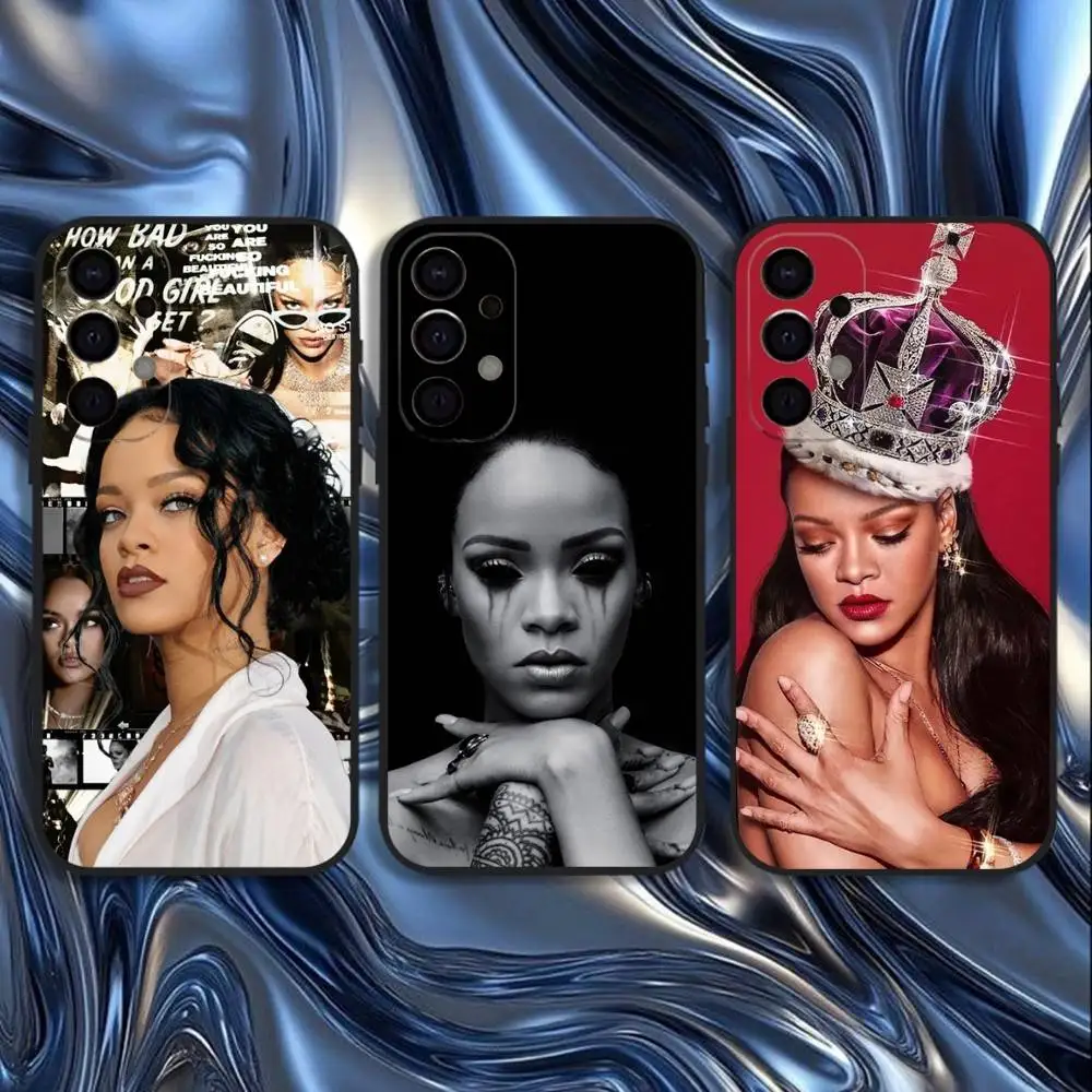 

Чехол для телефона Singer R-RIHANNA для Samsung S25, S24, S21, S22, S23, S30, Ultra, S20, Plus, Fe, Lite, черный чехол 5G