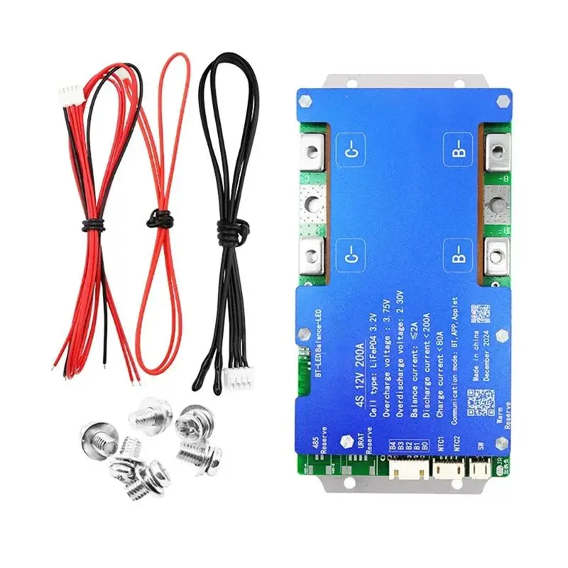 

FEDI-4S-12V 200A Built-In Bluetooth For BMS Uart Series Heat Passive Balance Function With Automobile Starting Power Supply