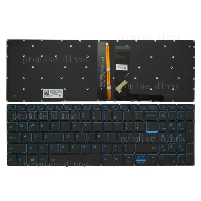 M   Blue backlit US keyboard for Lenovo L340-15IRH(81LK/81TR)/L340-17IRH(81LL)