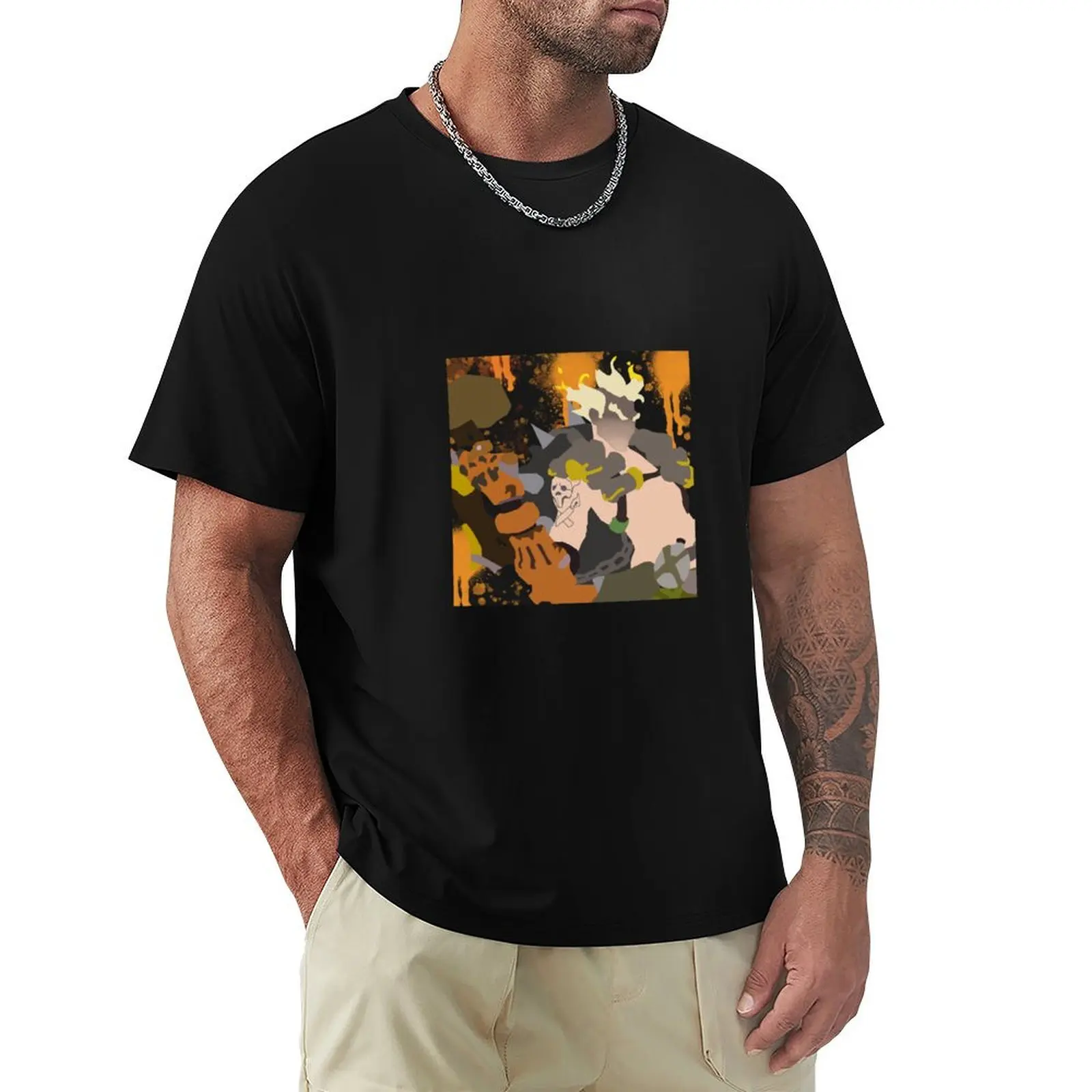 

Junkrat T-Shirt blue archive quick-drying vintage anime shirt for a boy Men's t-shirt