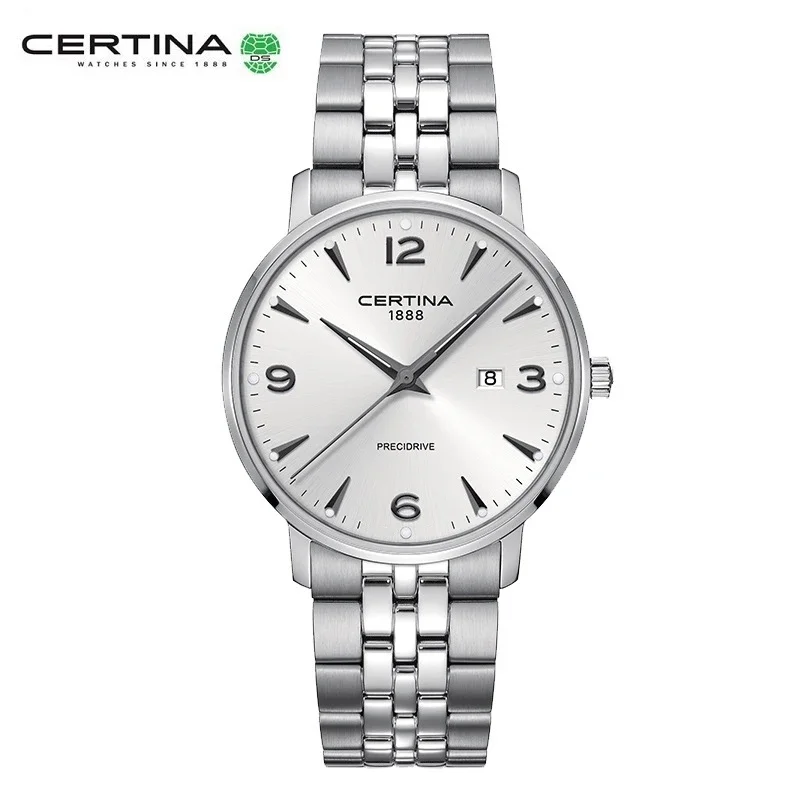 Certina Carmen-Montre à Quartz en Acier Inoxydable pour Homme, Simple, Étanche, pour Couple d'Affaires