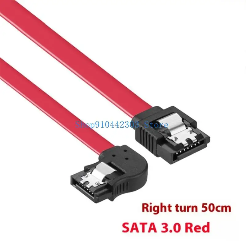 652F Highly speed SATA3.0 Cable Angled Plugs Secure Locking Latches for PC Storage Device