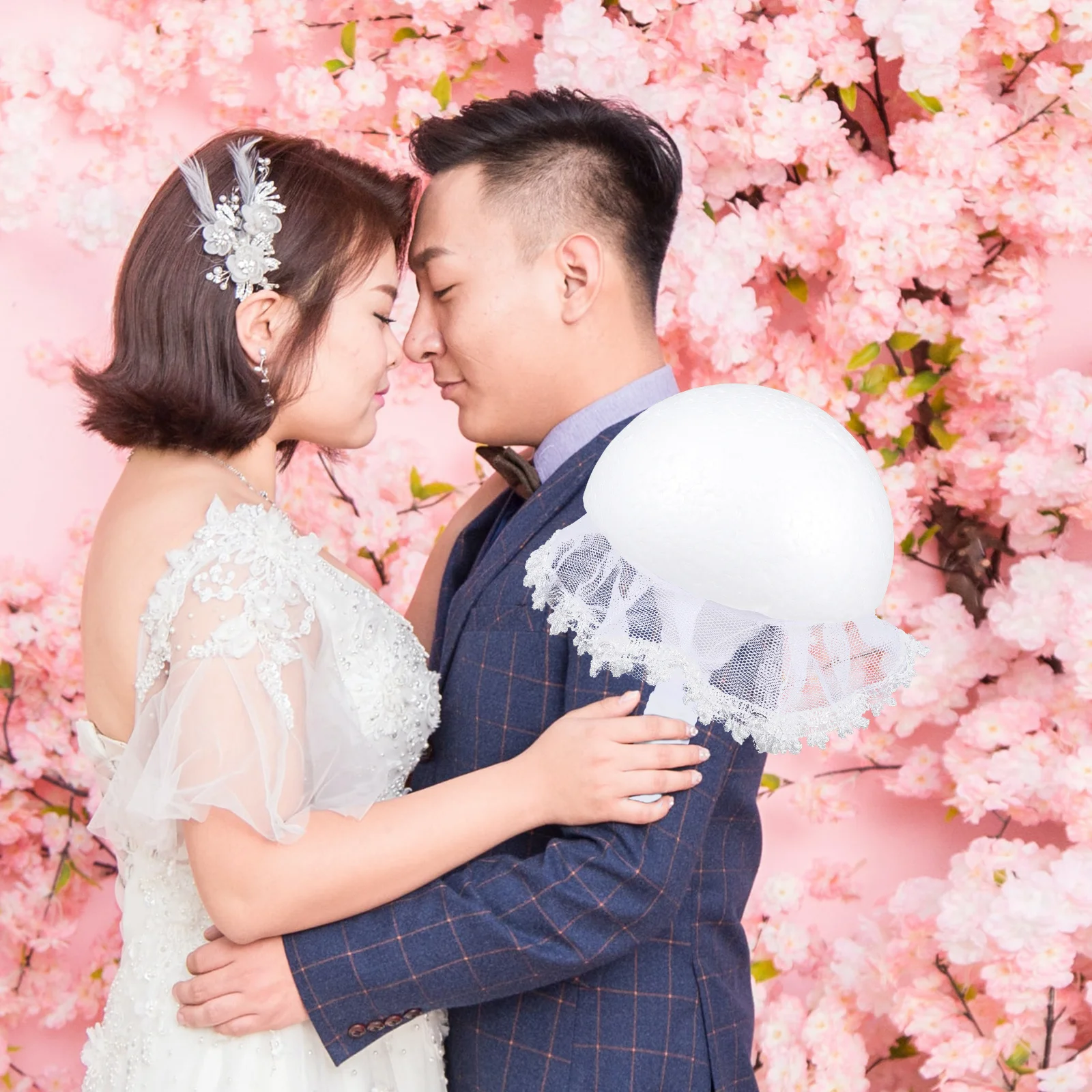 

1Set Lace Flower Bouquet Holder for Artificial Wedding Bridal Supplies Bouquet Holder Craft Supplies