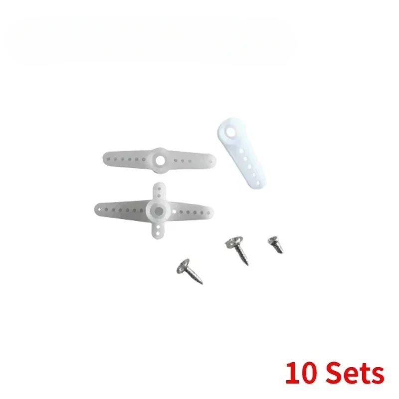 10Sets SG90 RC Servo Vervanging Arm Hoorn Passen Onderdelen voor RC Vliegtuig Robot Helikopter DIY Onderdelen