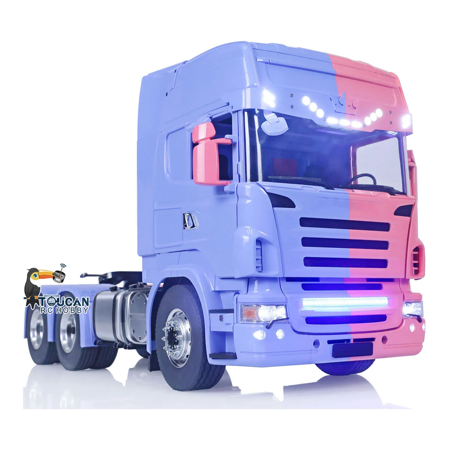 

LESU 6X6 Metal Chassis RC Tractor Truck 1/14 TOUCAN Remote Control Cars DIY Painted Model Light Sound Systems THZH1591