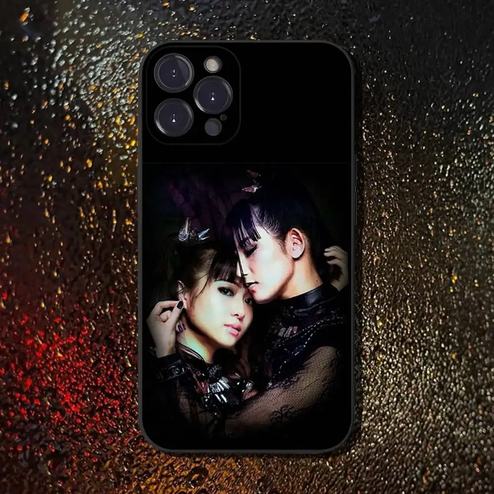 B-BABYMETAL Rock Band Phone Case For iPhone 16,15,14,13,12,11 Plus,Pro Max,XS,X,XR,SE,Mini,8,7,Soft Silicone Black Cover