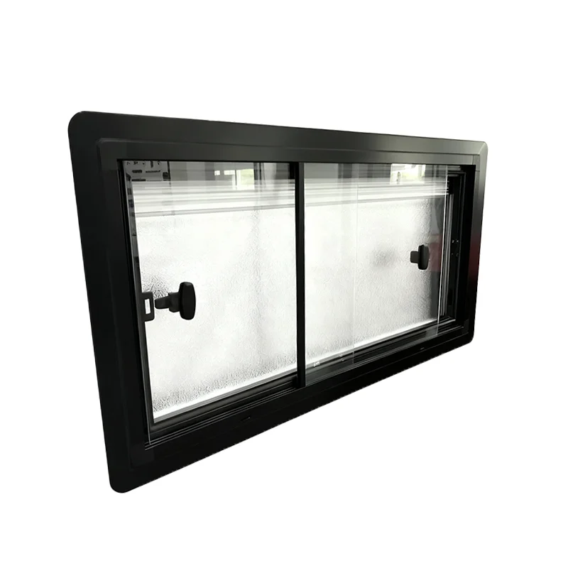 Durable Sliding Window 800*500mm with Strong Aluminum Outer Frame and ABS Inner Frame for Camper Vans Campers Trailers
