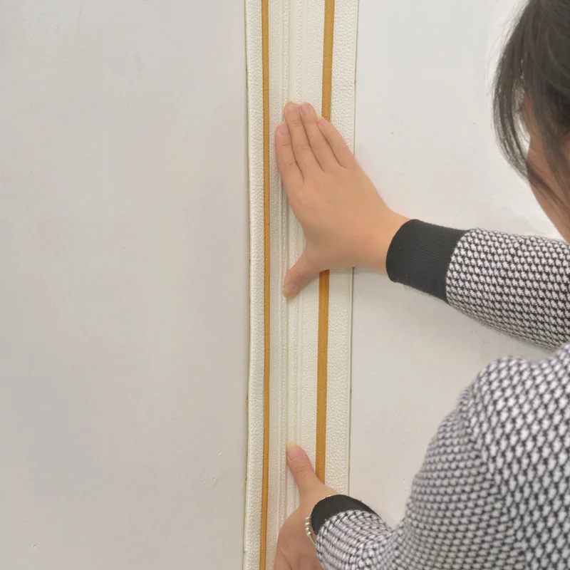 المضادة للتصادم مقاوم للماء التماس التفاف خط ثلاثية الأبعاد ذاتية اللصق سقف الزاوية خط ملصقات غرفة المعيشة جدار تجميل اللوح