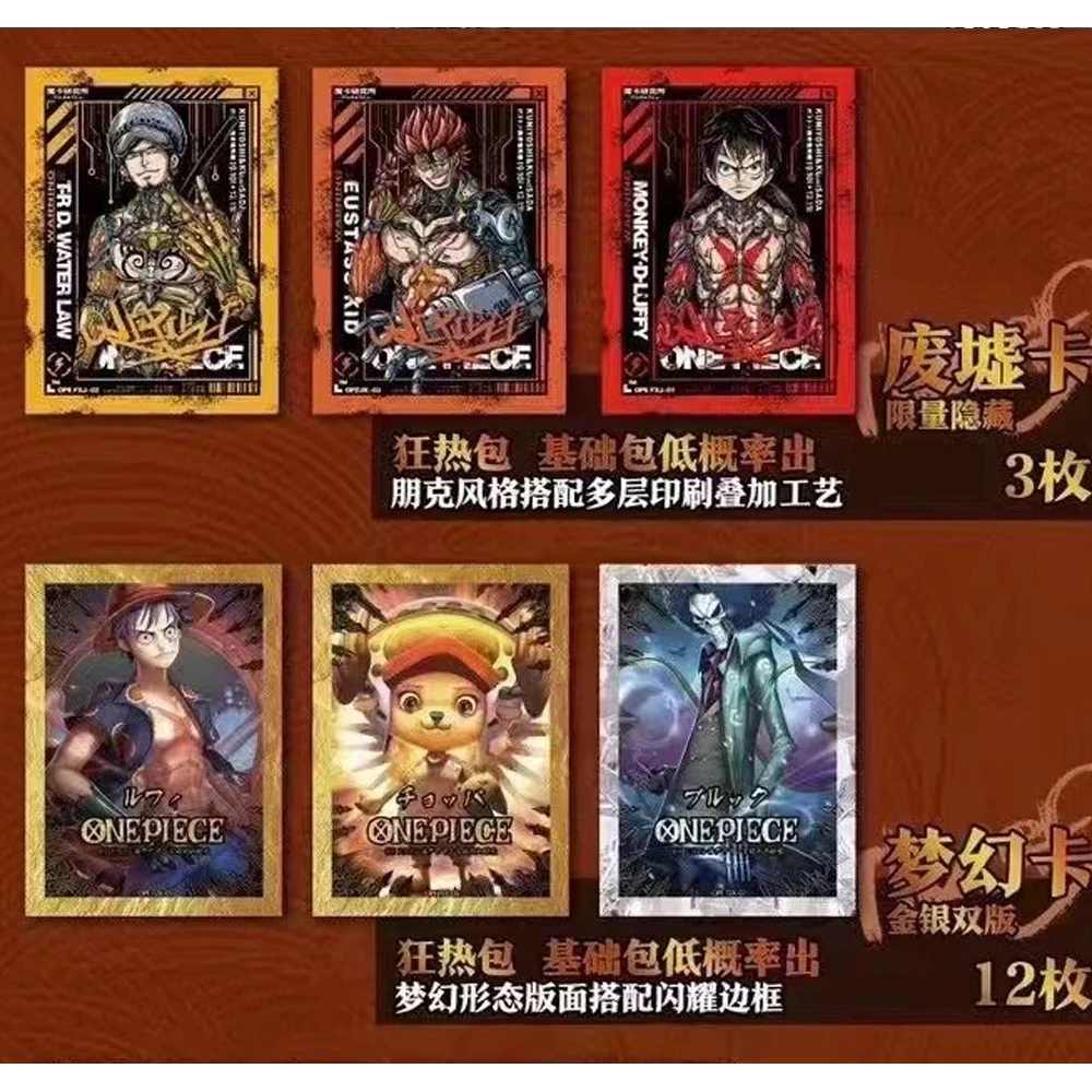 Boîte Booster une pièce, prix avantage, figurine de dessin animé japonais, jeu de commerce, Luffy Sanji Nami TCG, cadeau de Collection, vente en gros
