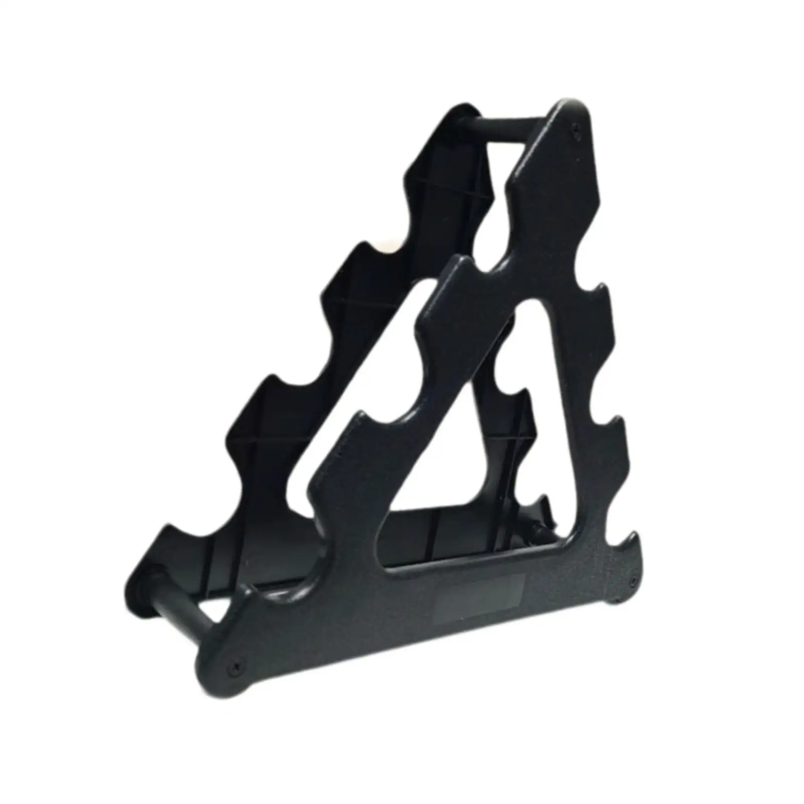 Portable Dumbbell Rack PP Material Space Saving Stand Three Tier Storage Fitness Equipment for Home Exercise Room