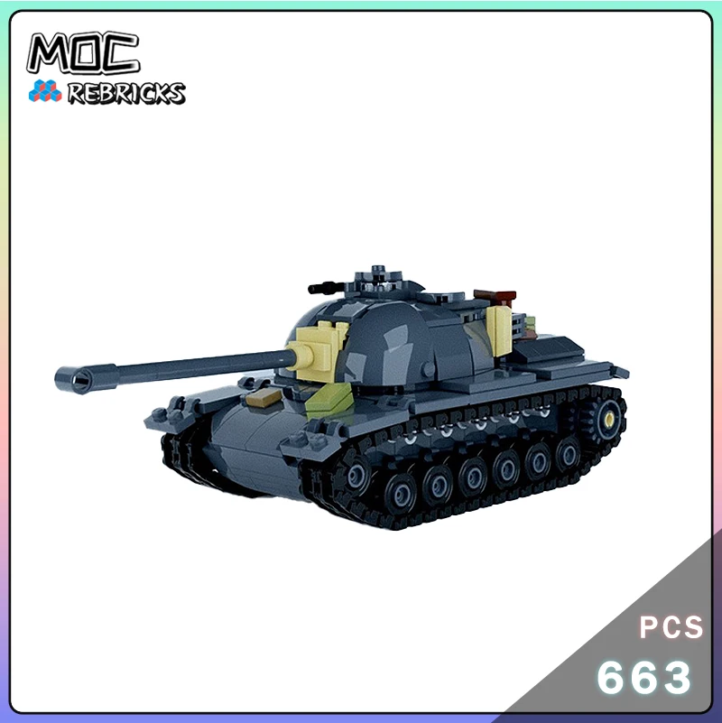 

Military Series American Medium M48A3 PATTON Artillery Tank Model Building Block DIY Technology Brick Boy Toy Birthday Gifts ﻿