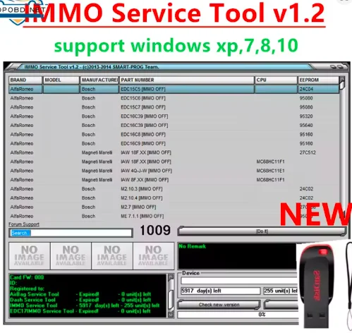 Newest selling Edc 17 IMMO SERVICE TOOL V1.2 PIN Code and Immo off software Works without Registration
