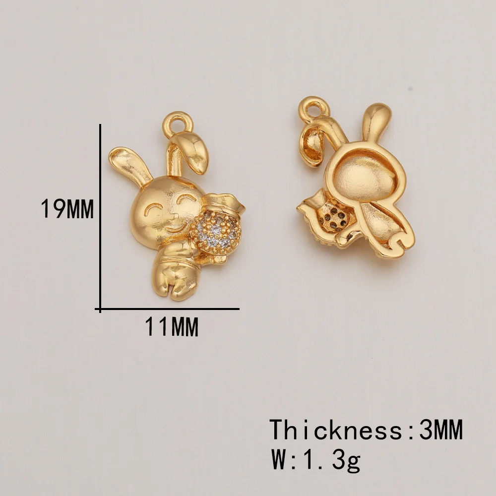 Cordial design 50 peças acessórios de joias/amuletos de cobre para colar/arco de coelho formato de elefante/feito à mão/pingente cz diy # 193708