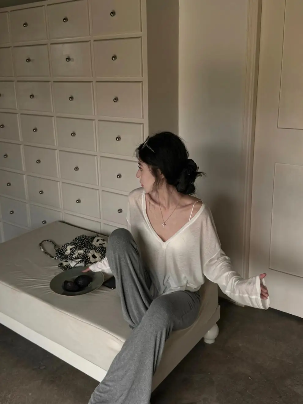 Thin Perspective Long Sleeved T-shirt for Women's Summer Loose Casual Korean Base Sun Protection Cover Up Top for Women