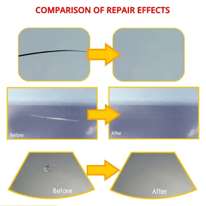 DIY Car Windshield Cracked Repair Tool Upgrade Auto Glass Repair Fluid Auto Window Scratch Crack Restore Car Accessories