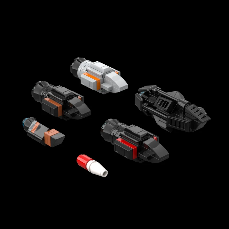 114pcs MOC The Expanse Small Ships 1 Model toy Building blocks Construction Christmas gifts Assemble creative Kids DIY idea