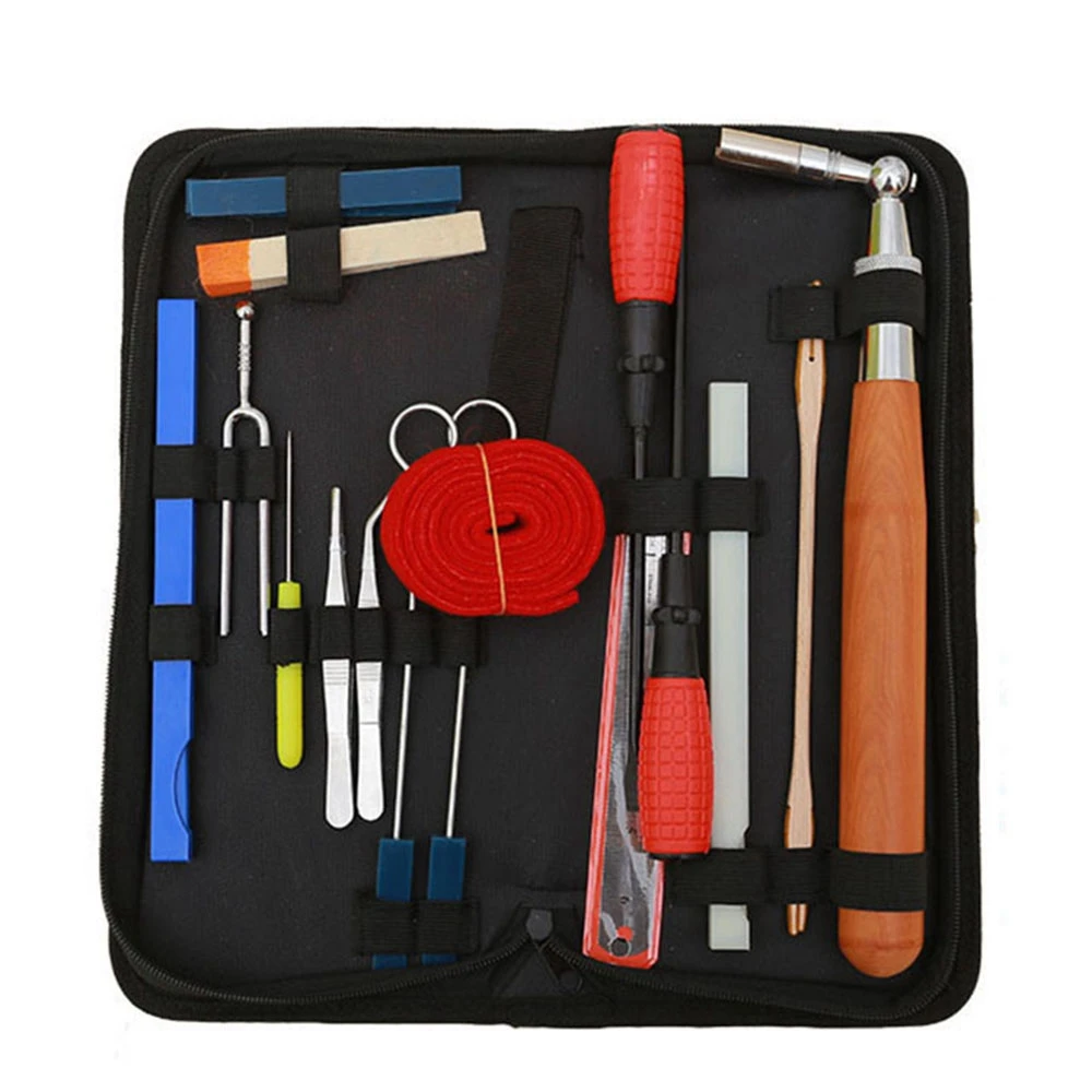 

Quality 18-Piece Piano Tuning Tool Tuning Wrench Set Musical Instrument Repair Tool Tuning Accessories