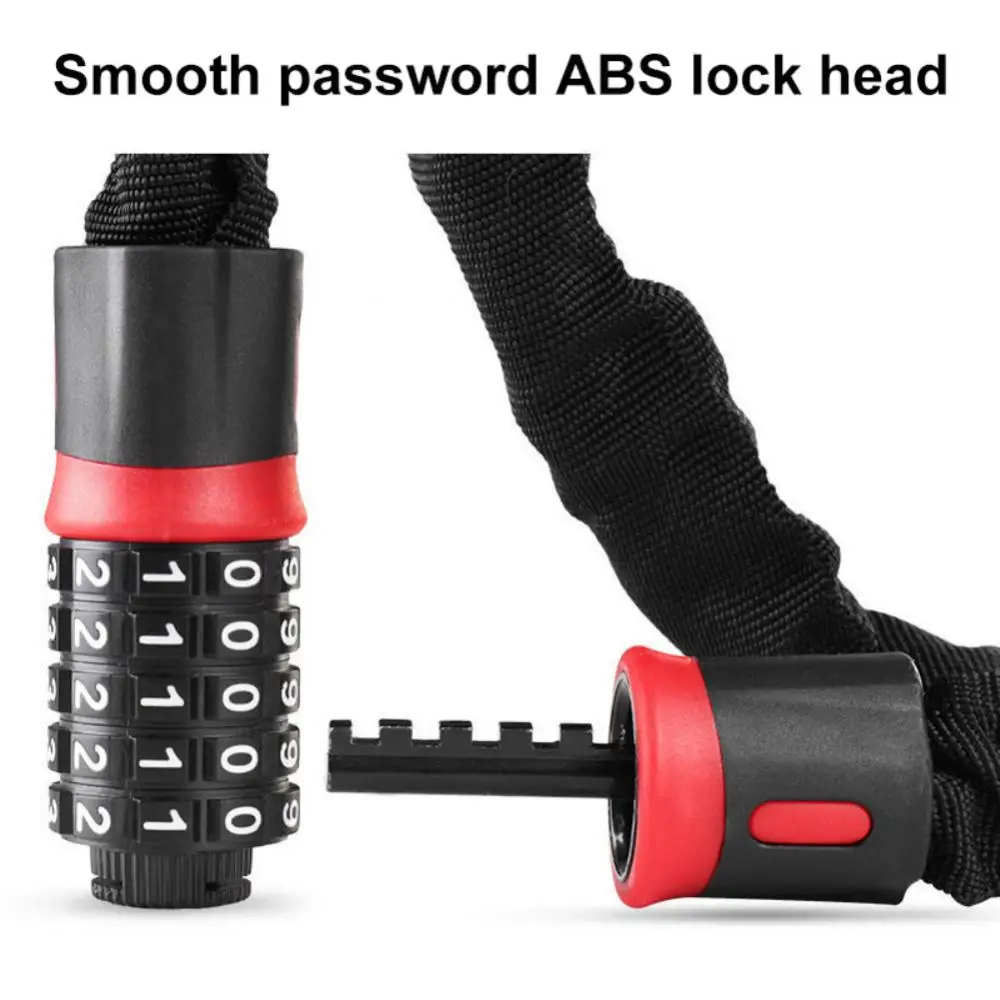 Anti-Theft Bike Lock 5 Digit Code Combination Steel Alloy Cable Security MTB Lock Cycling Equipment MTB Bike Accessories