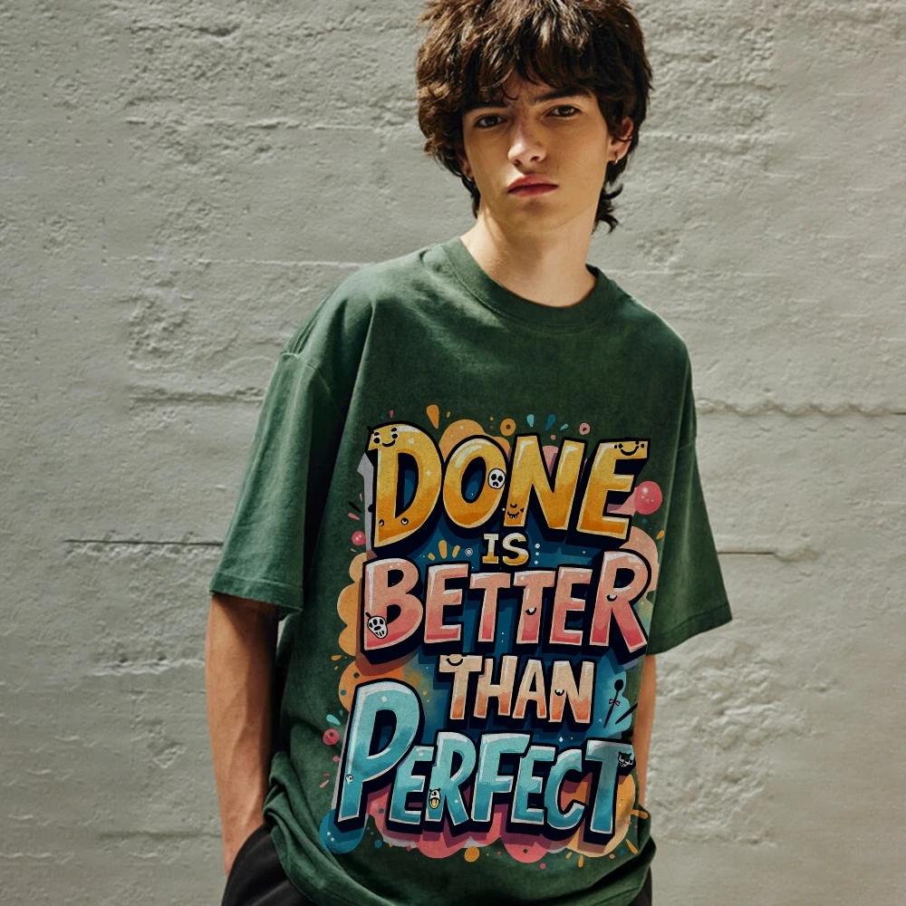 Inspirational Slogan with Artistic Style, Motivational & Stylish Y2k Graphic Tee,Soft Fabric for Empowering Casual Looks