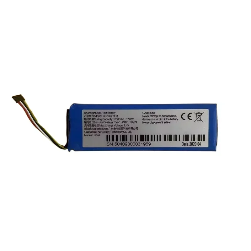GH3DC01FM 7.4V 1050mAh For FIMI PALM 1 PALM1 Gimbal Pocket Camera 2S1P 112474 552270-2S New Polymer Li-Ion Battery
