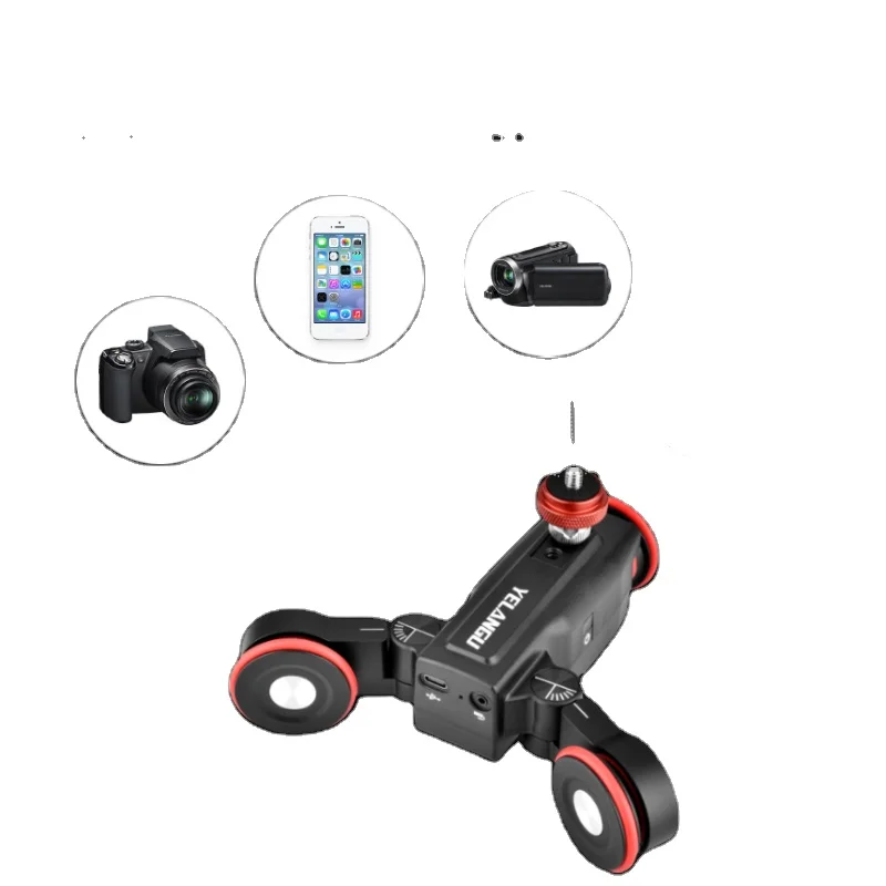 Yelangu Camera Slider Remote Control with 3-wheel Dolly  L5i