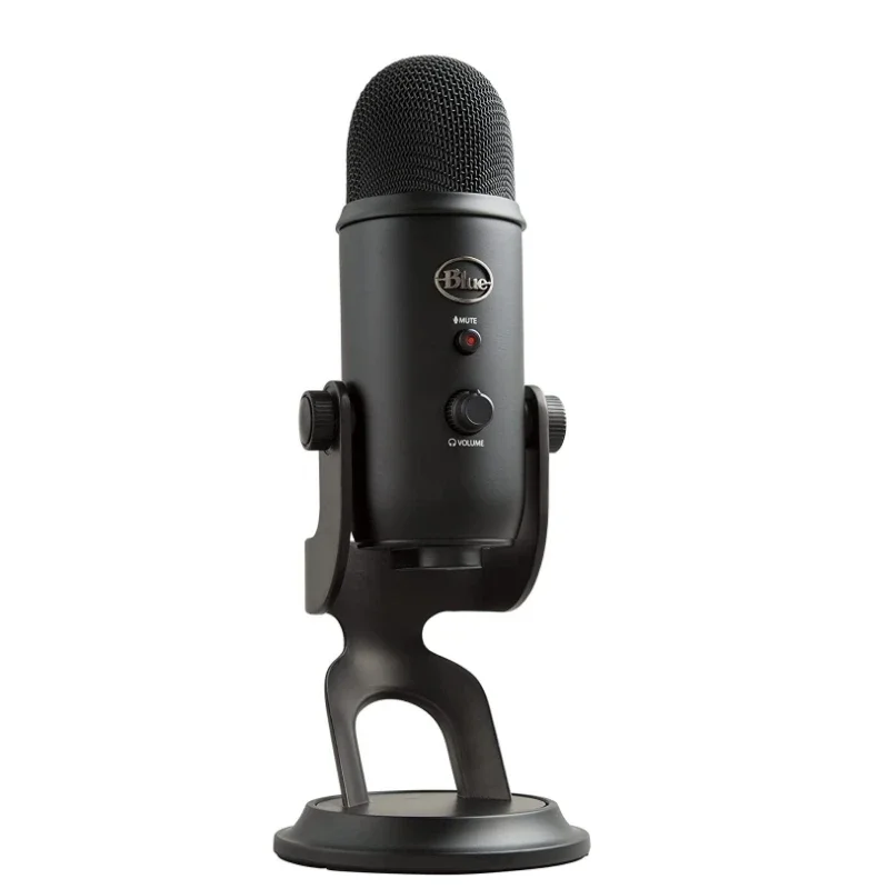 

Blue Yeti microphone with 4 pickup modes for PC, Mac, recording, streaming, podcasting, studio condenser microphones