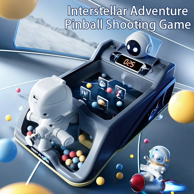 Children Educational Interactive Electronic Scoring Board Indoor Tabletop Pinball Shooting Machine Arcade Game Toy Gift for Kids