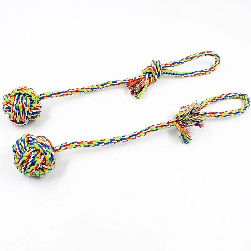 Dog Toys Large Interactive Cotton Rope Toy Puppy Small Chew Knot Ball Bite Pet Supplies Accessoires Resistance Teeth Cleaning