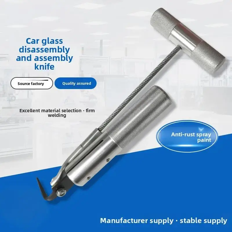

Car Windshield Dismantling and Assembly Group Broach Group, Dismantling Car Glass Tools, Glass Remover, Steel Wire Broach