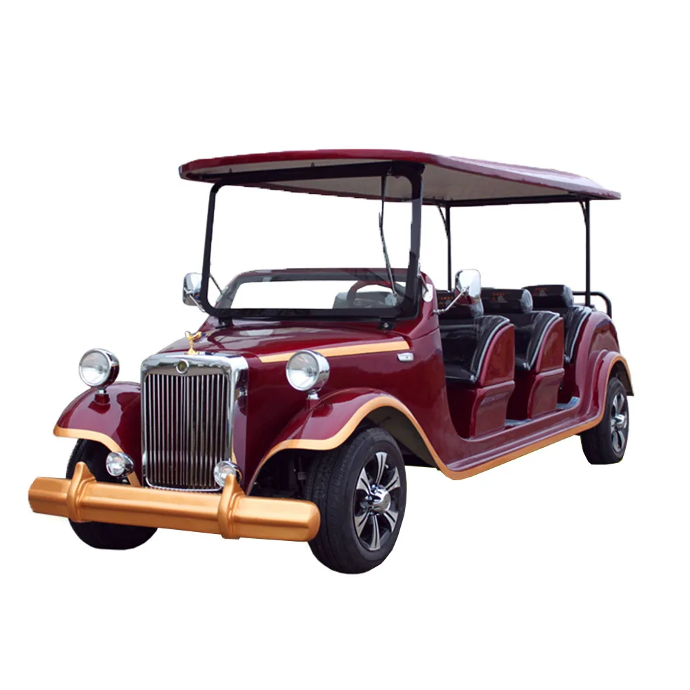 Electric classic car electric sightseeing car retro travel classic car electric four-wheeler golf cart