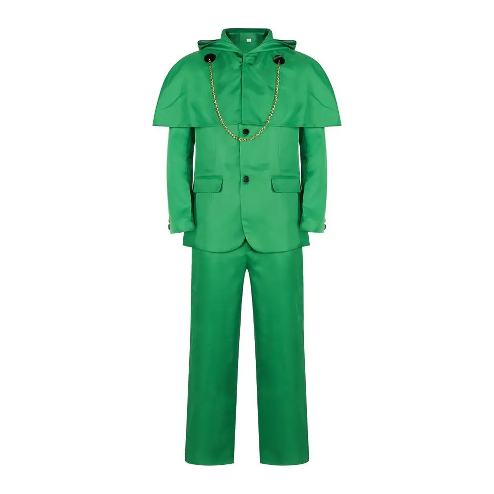 

Avengers Alliance 5 Doctor Destory Cosplay Costume Green Hooded Cloak Halloween Performance Outfit Women's Traditional Chines...