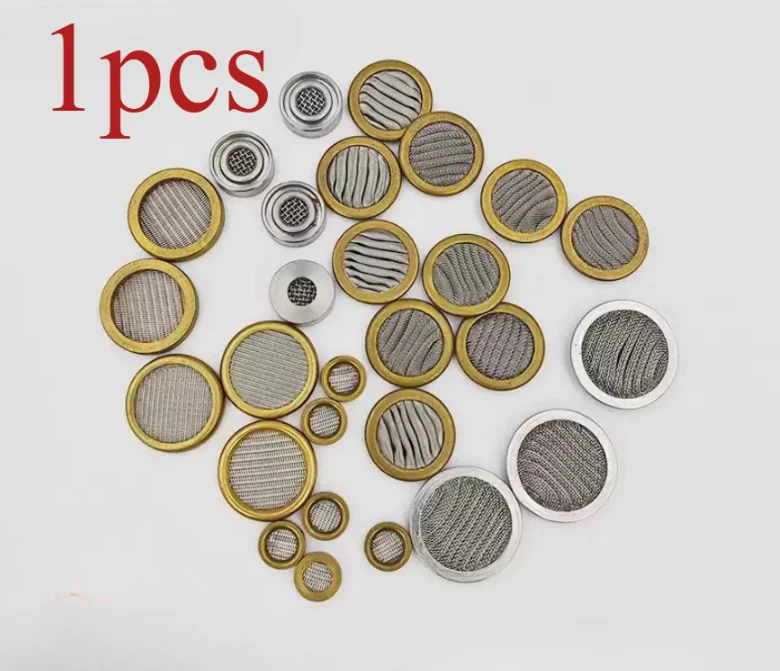 1pcs Servo valve filter MOOG servo valve filter 15.8mm brass hemming stainless steel mesh