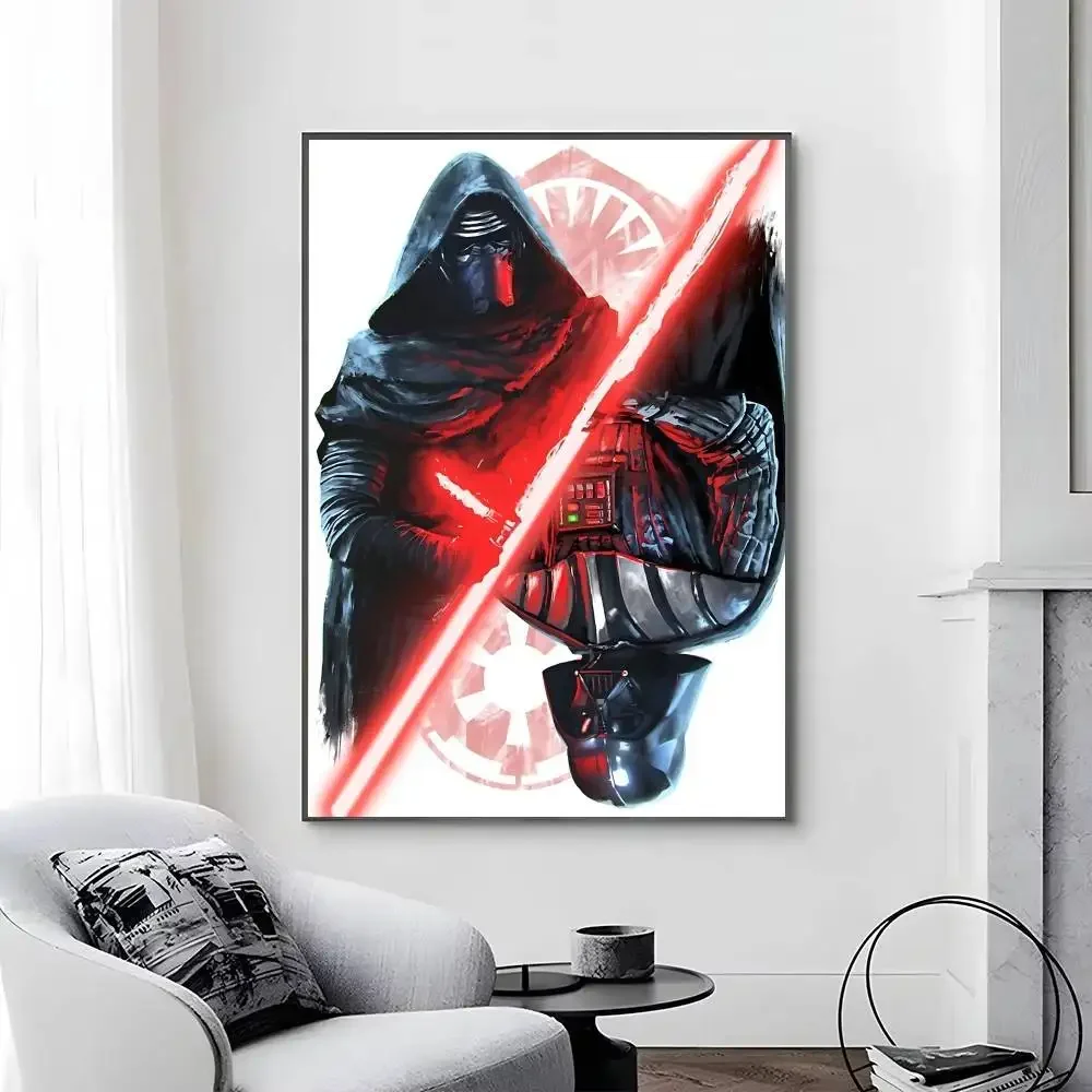 Vintage-Filmplakate mit Darth V-Vaders Y-Yodas, selbstklebend, wasserfest, ideal für die Dekoration von Wohnzimmer, Schlafzimmer, Bar – Detail 7