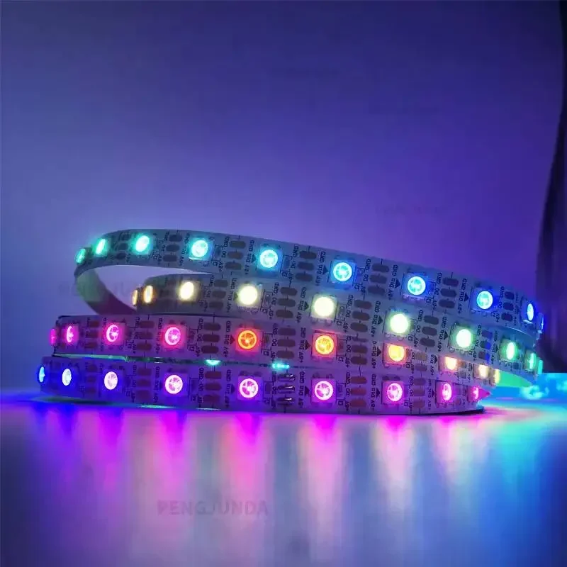 Colour 1-5M WS2812B 144led/m Led Strip  Light Lndividually Addressable DC5V 5050 SMD RGB WS2812 Decorative Lights Waterproof