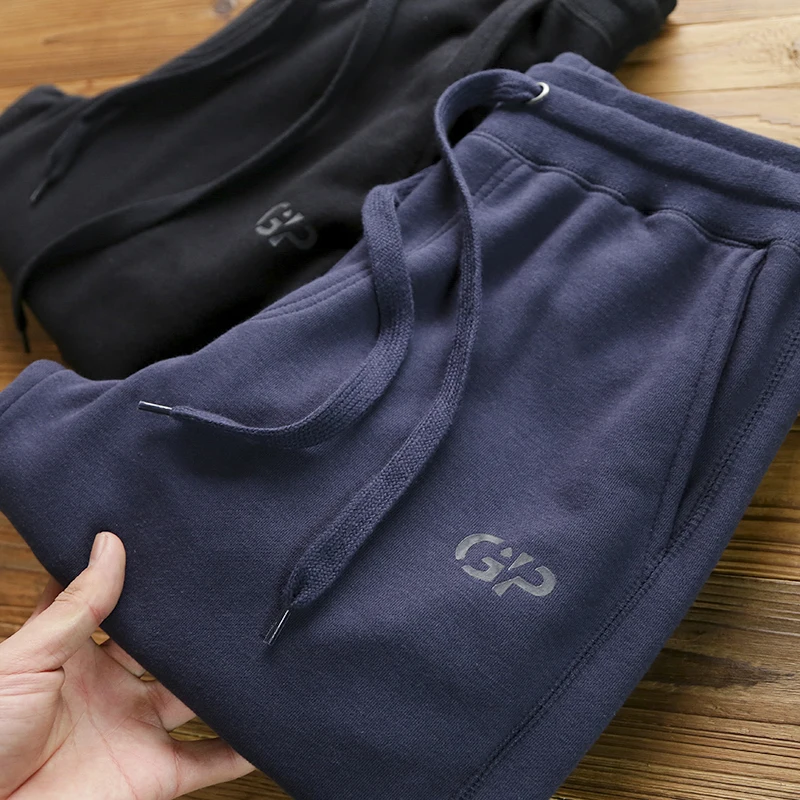 

Мужские хлопковые спортивные брюки хорошего качества, повседневные, с эластичной талией, длинные, облегающие, для отдыха, модные