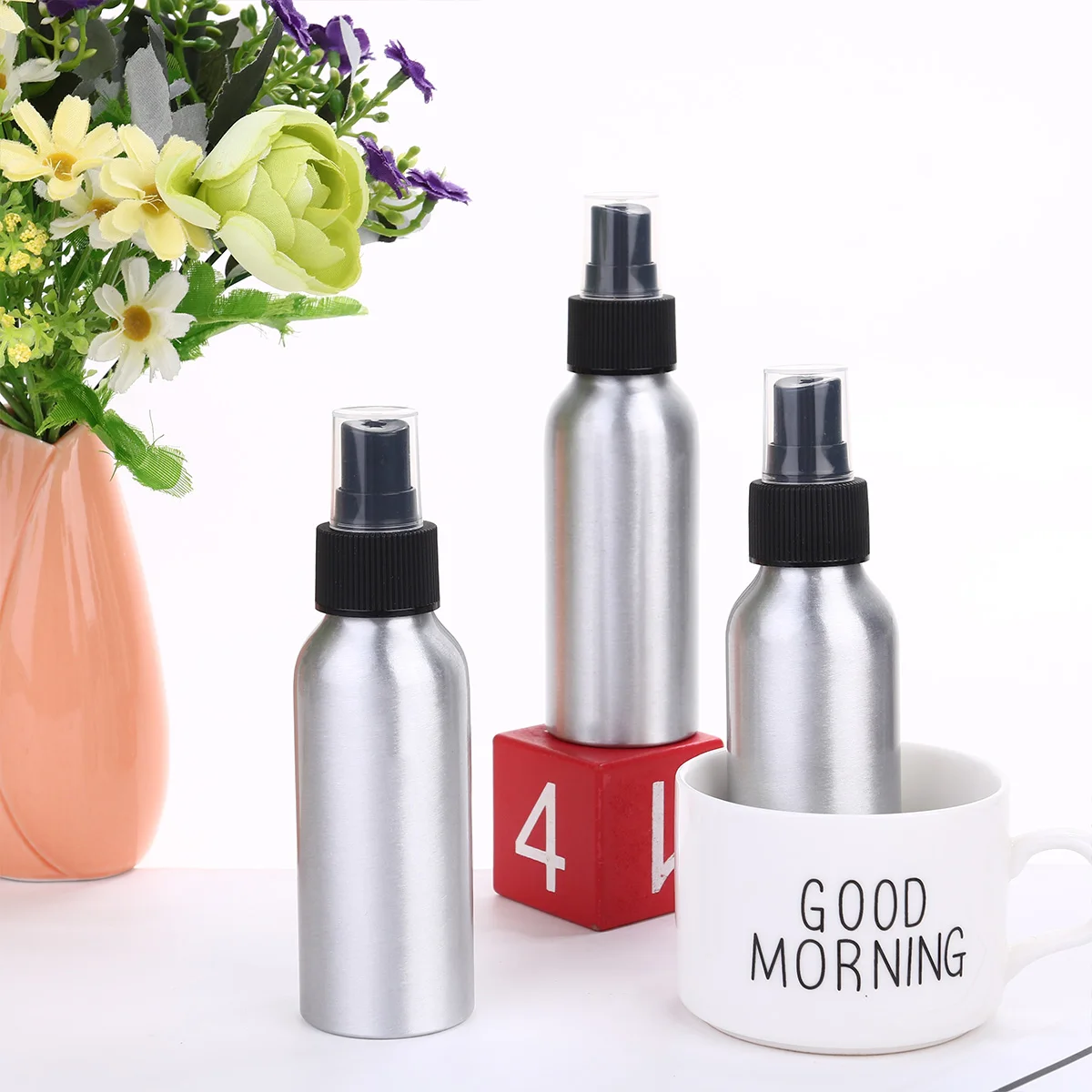 

10 Pcs Spray Bottle Refillable Perfume Travel Aluminum Portable Liquid Storage Strong Durable Bottle