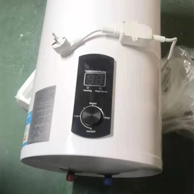 Vertical storage electric water heater 50L household bath temperature visible household water heater 2000W