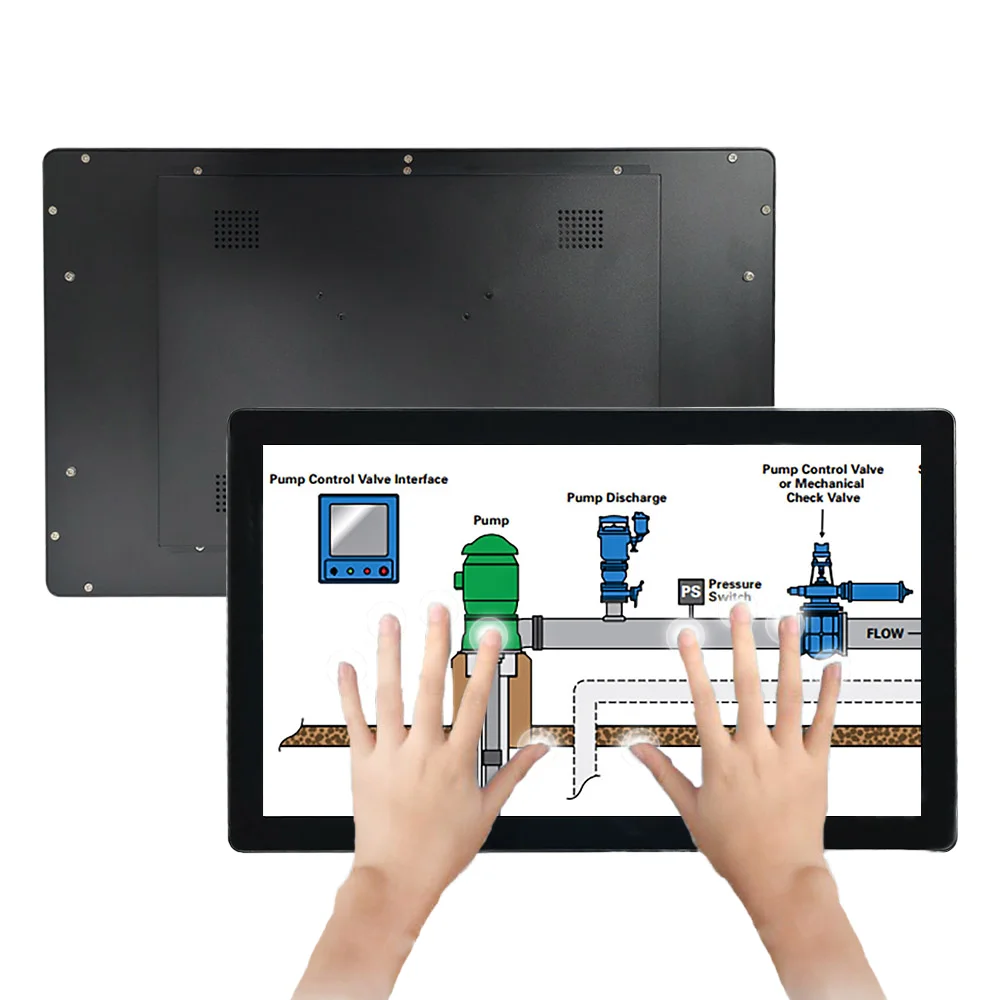 18.5 Inch Android Windows 10 Quad Core SSD 8 128g Capacitive Touch Screen Industrial Panel Pc Computer